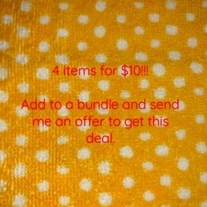 🛍️🛍️4 items for $10 sale!!!!  🛍️🛍️